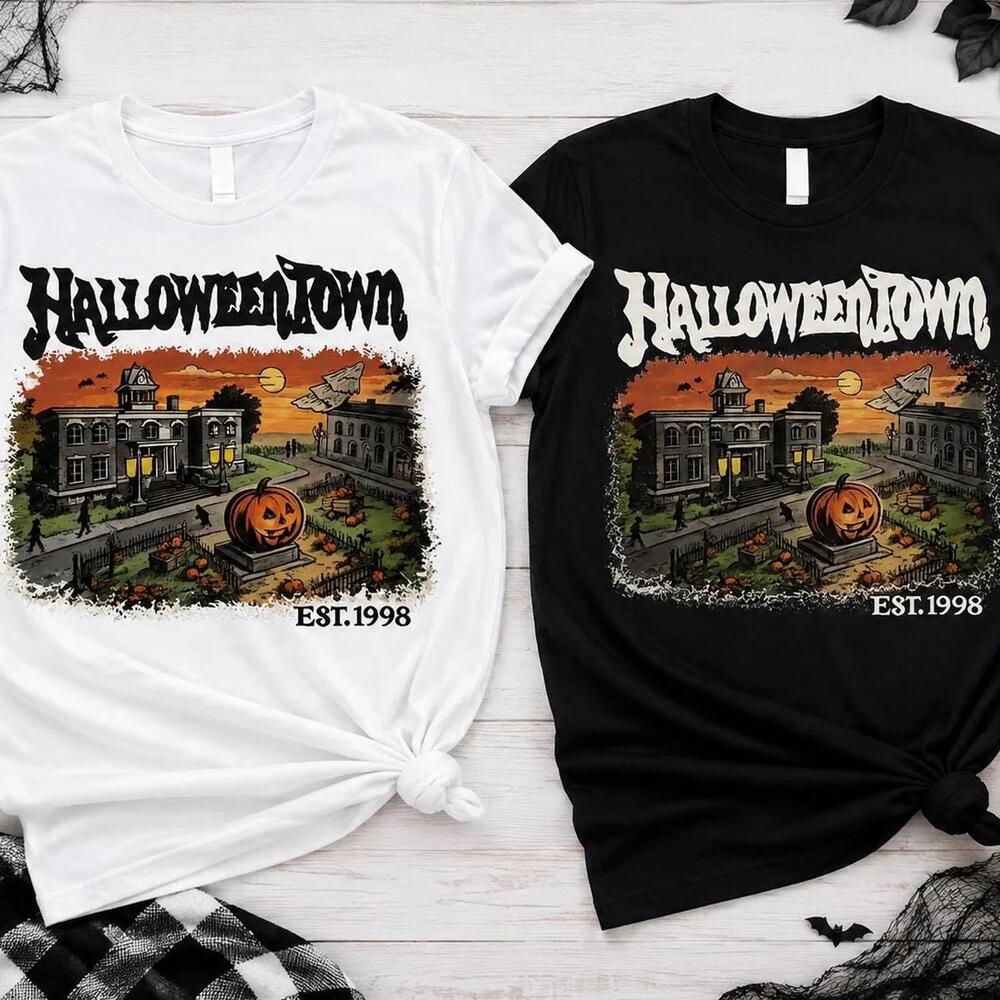 Halloweentown Shirt Halloween Tee With Spooky Pumpkin Design